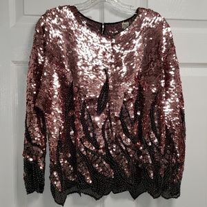 Vintage  Sequined blouse